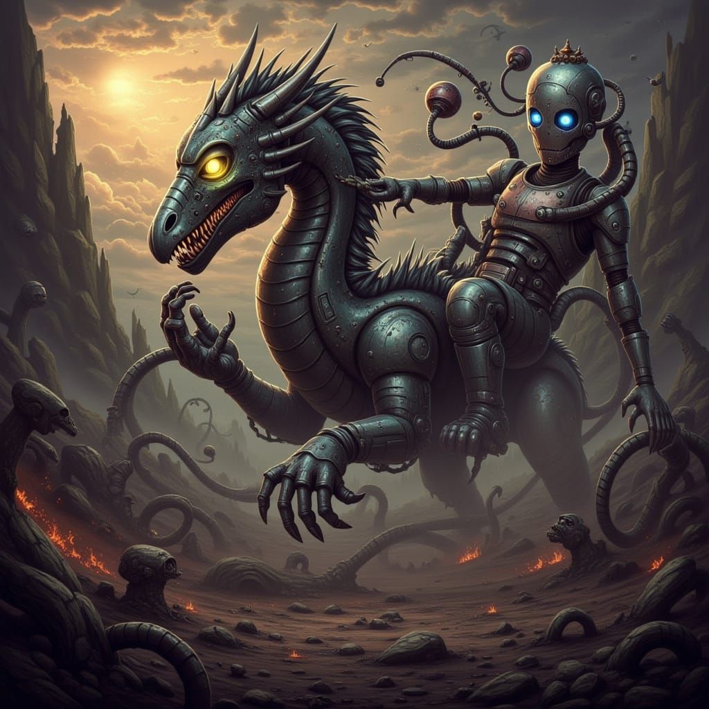 Harrowing Scene with Math and Magic