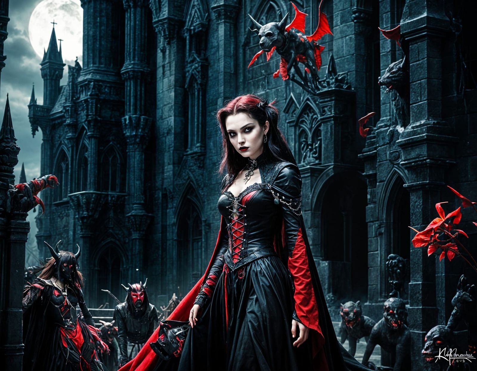 Gothic Teenage Dracula and Monster Friends