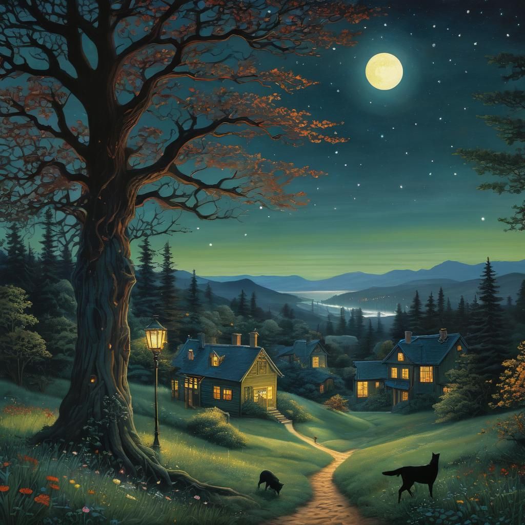 Ethereal Flight by Starlight: A Romantic Vision