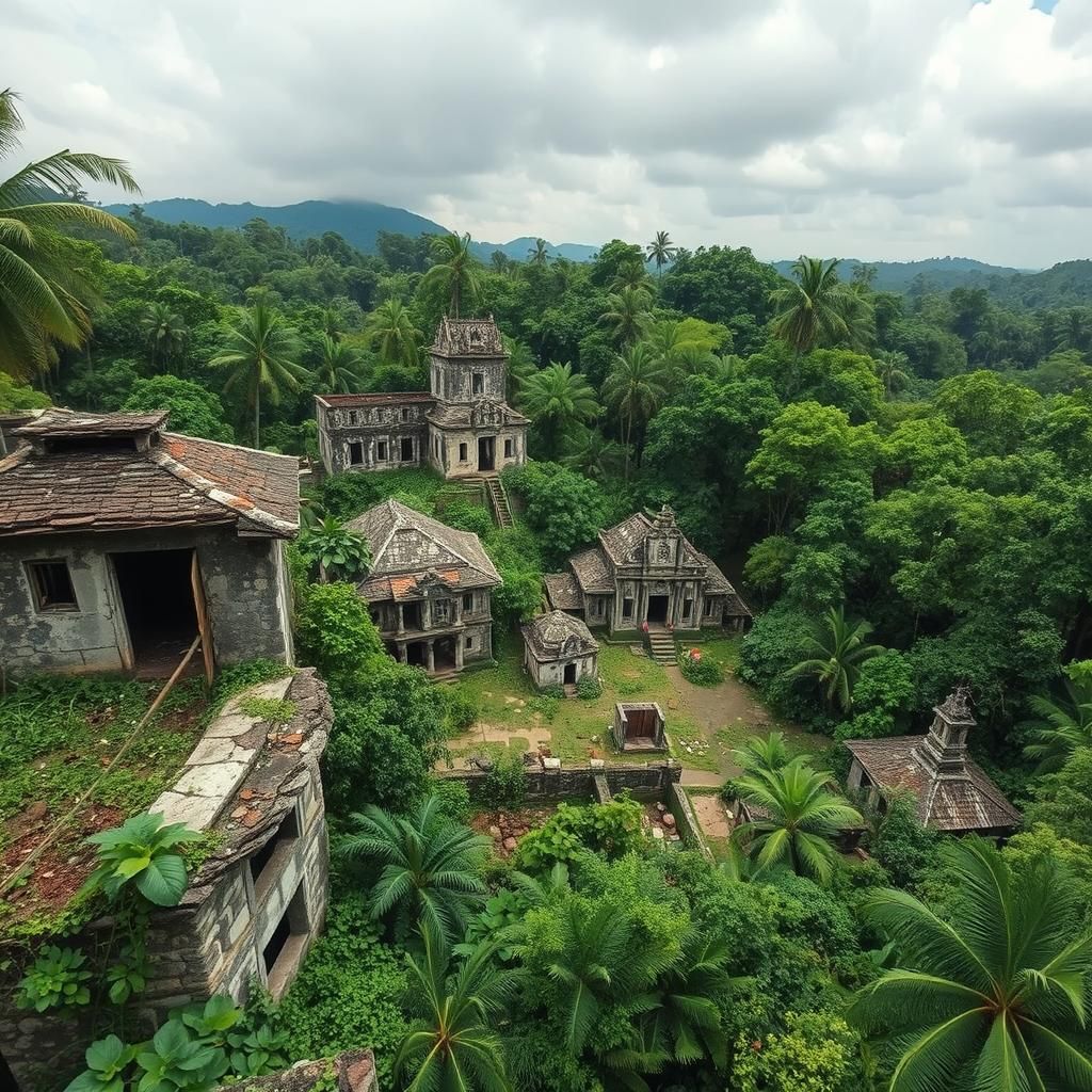 Mayan Ruins Ghost Town: Jungle Deterioration