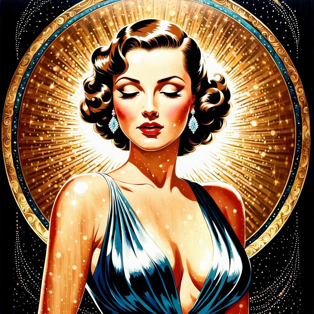 Elegance: 1930s Pin-Up in Hollywood Style