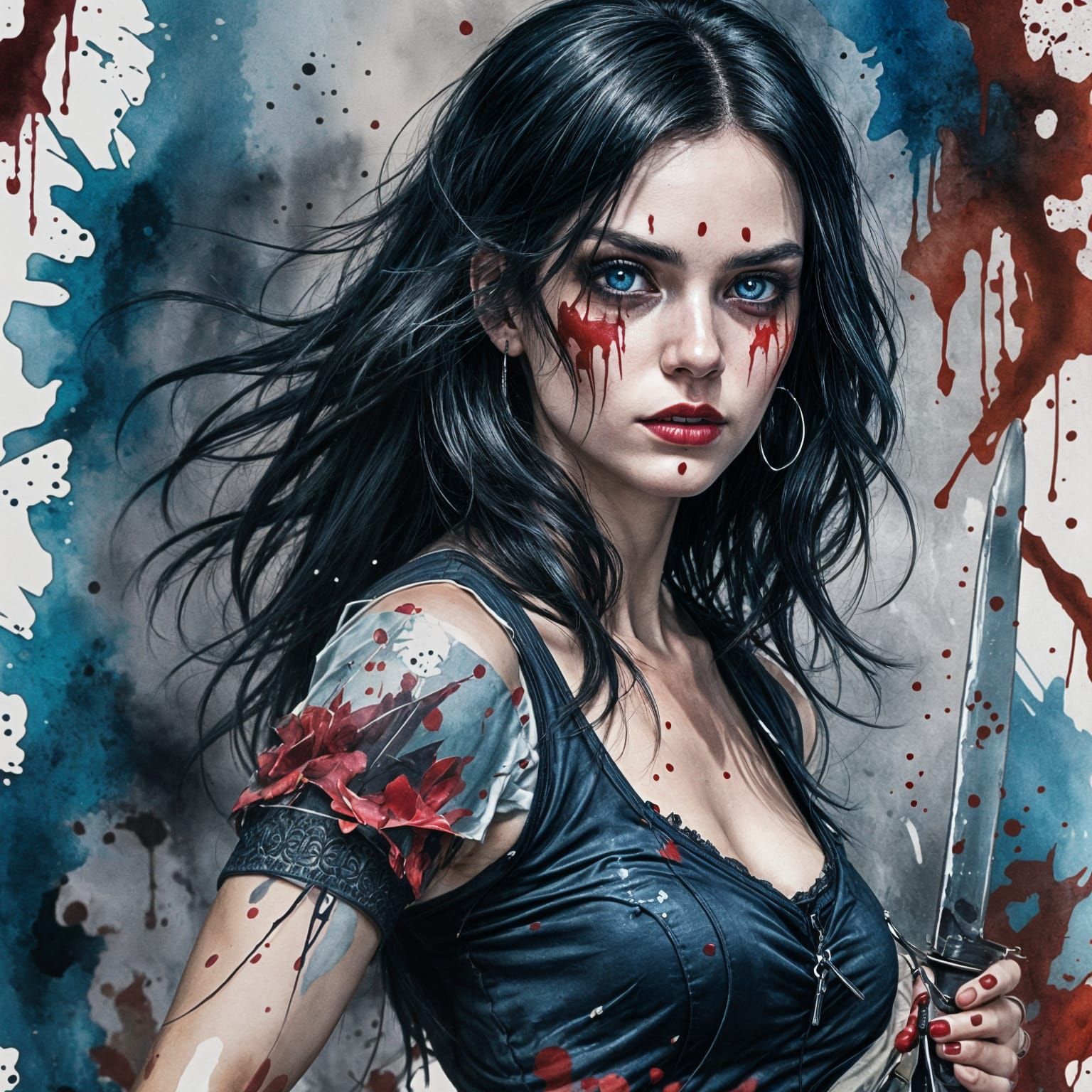 Vesper: The Chaotic Avenger in Torn Outfit