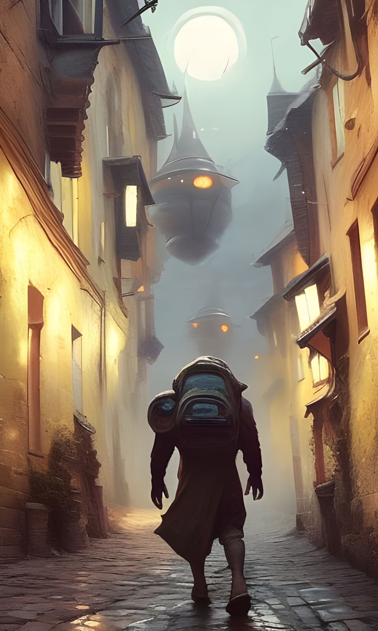 Astronaut in Fantasy Kingdom: Hyperrealistic Art