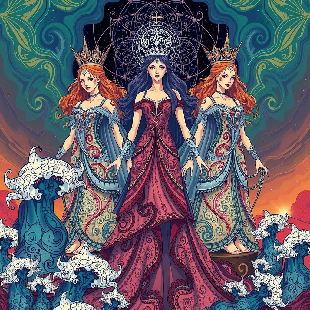 Regal Princesses in Cyberpunk Universe