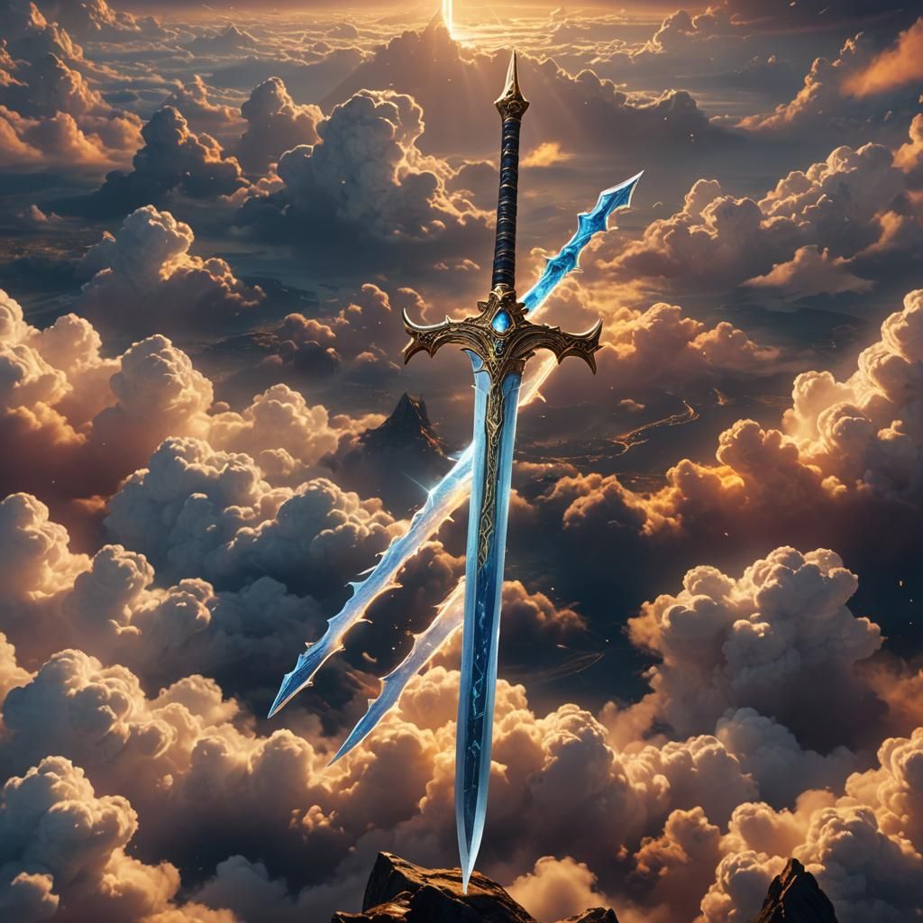 Celestial Sword Shines in Fantasy Concept Art