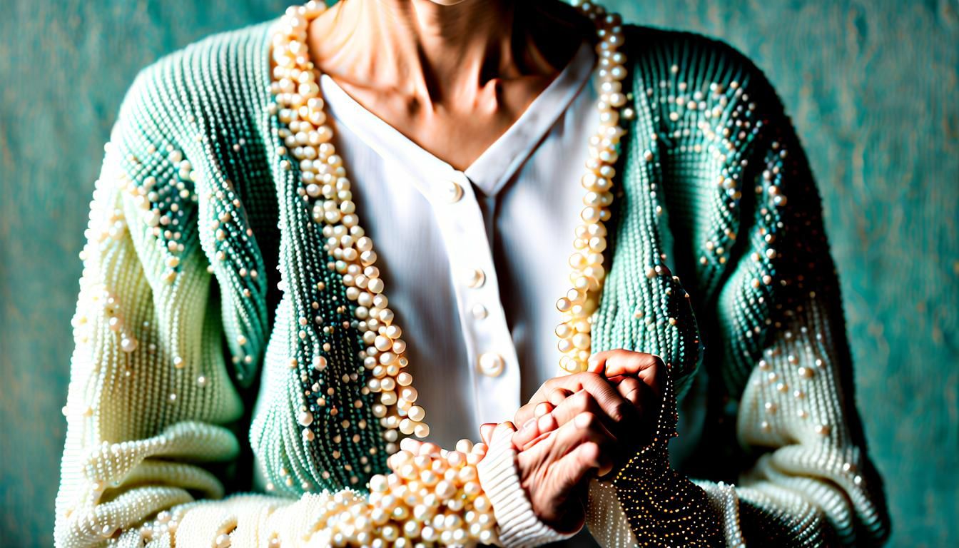 Pearl Yarn Cardigan: A Futuristic Fashion Statement
