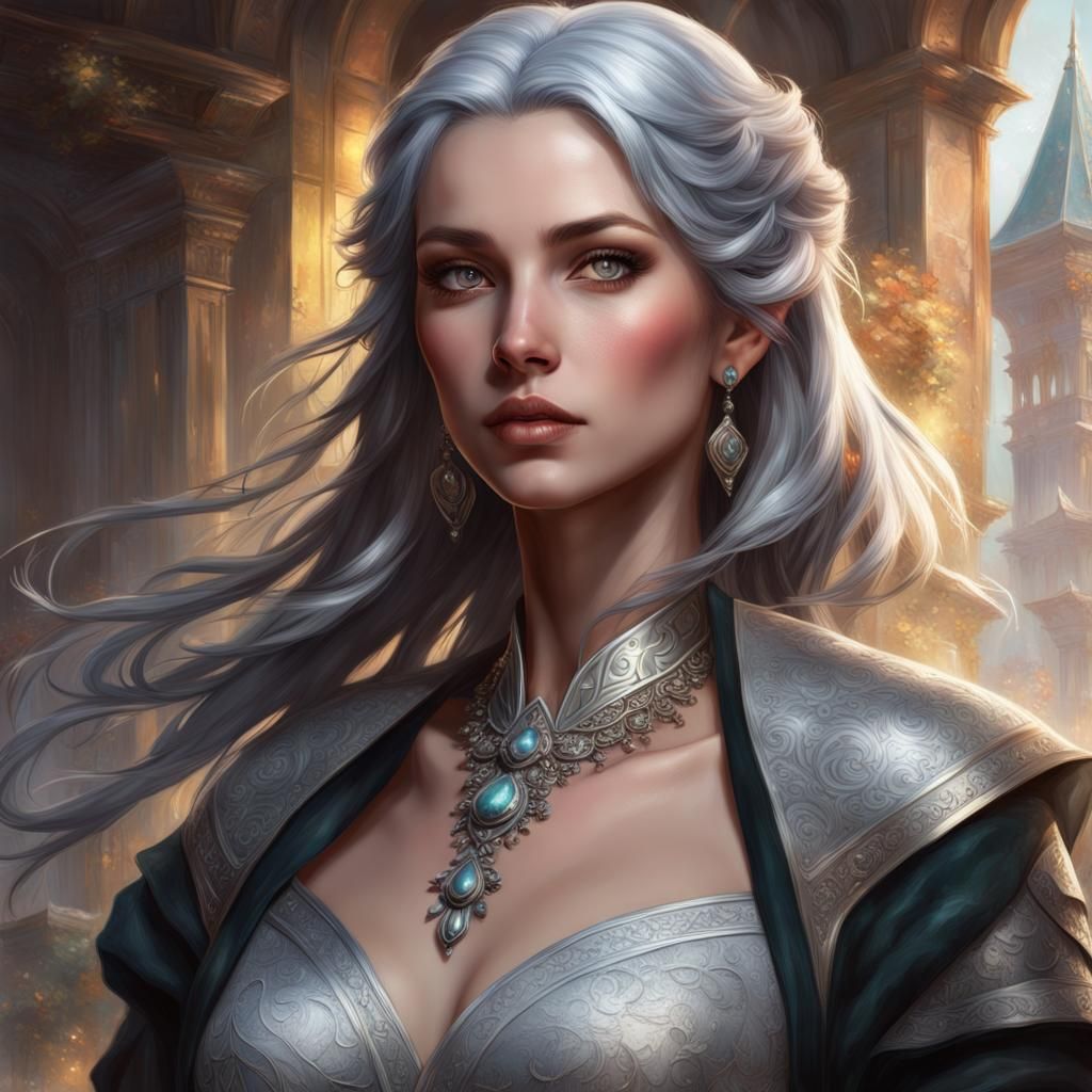 Ethereal Portrait of Princess in Hyperdetailed Fantasy Style