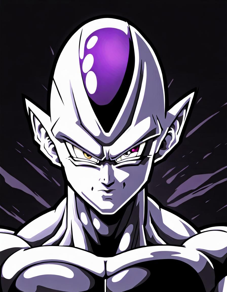 Frieza in Noir Art Style