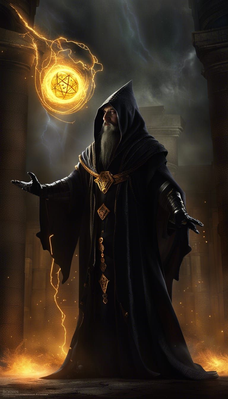 Evil Wizard Surveys Pagan Temple Ruins