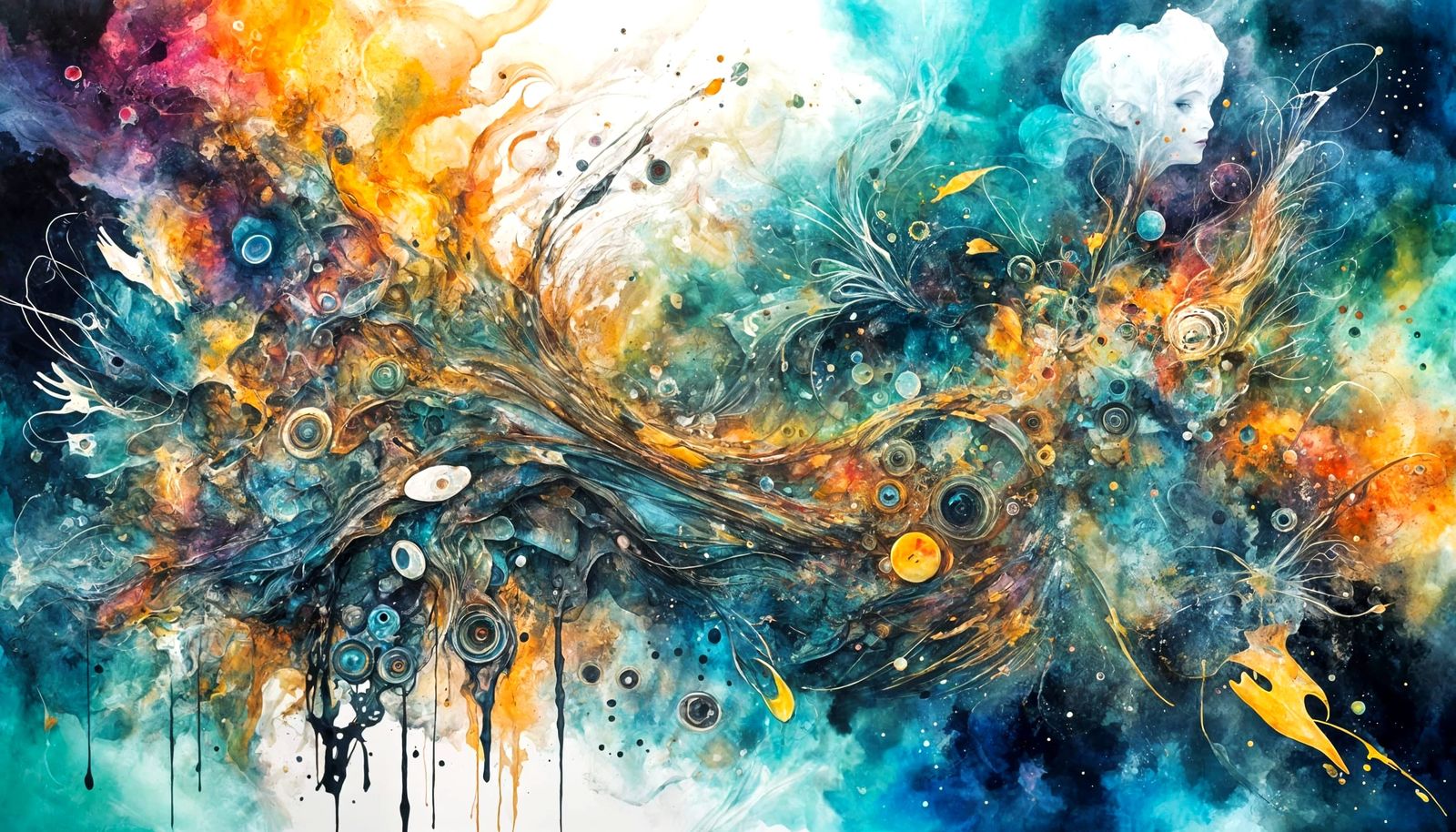 Fragmented Consciousness at Universe End: Mixed Media