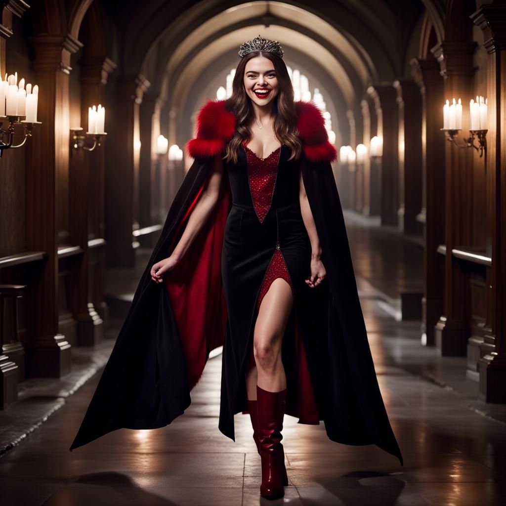 Vampire Queen Portrait in Hogwarts Corridor