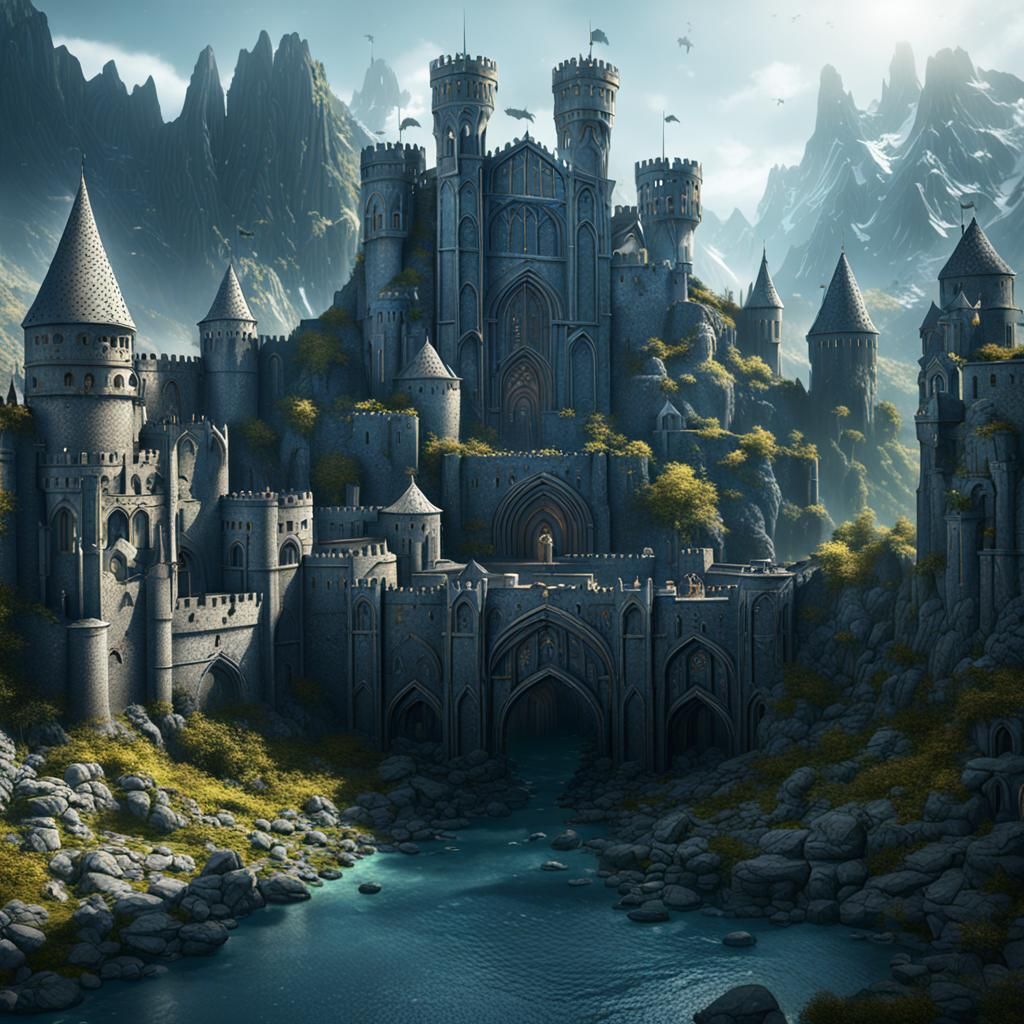 Detailed Matte Painting of Gondor in Unreal Engine