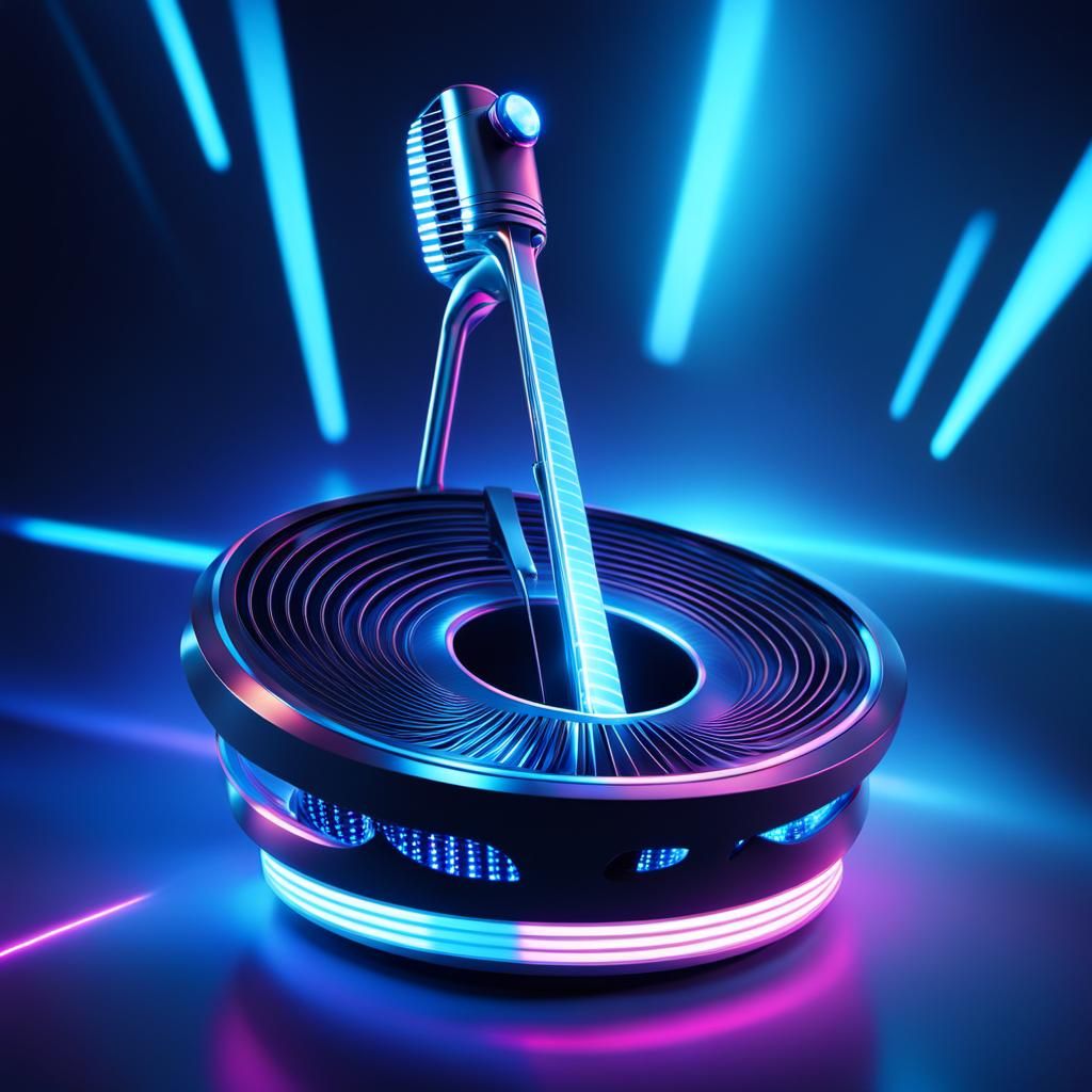 Futuristic Hybrid Kazoo Theremin Musical Instrument Concept