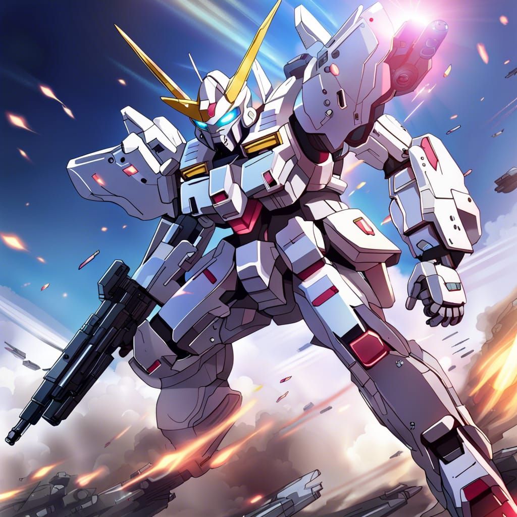 Mecha suit inspired by Gundam unicorn 🦄