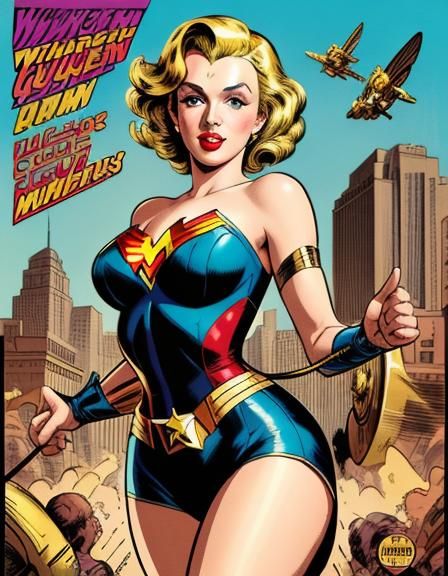 marilyn monroe as wonder woman