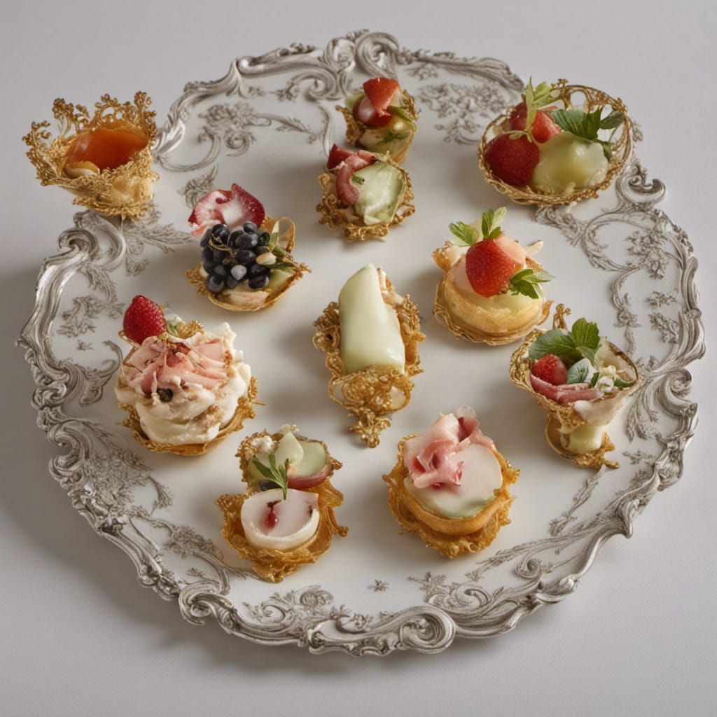 Rococo Style Hors D'oeuvres Still Life