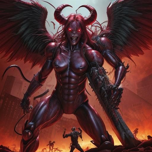 Demonic Meat Angels Versus Cyber Demons