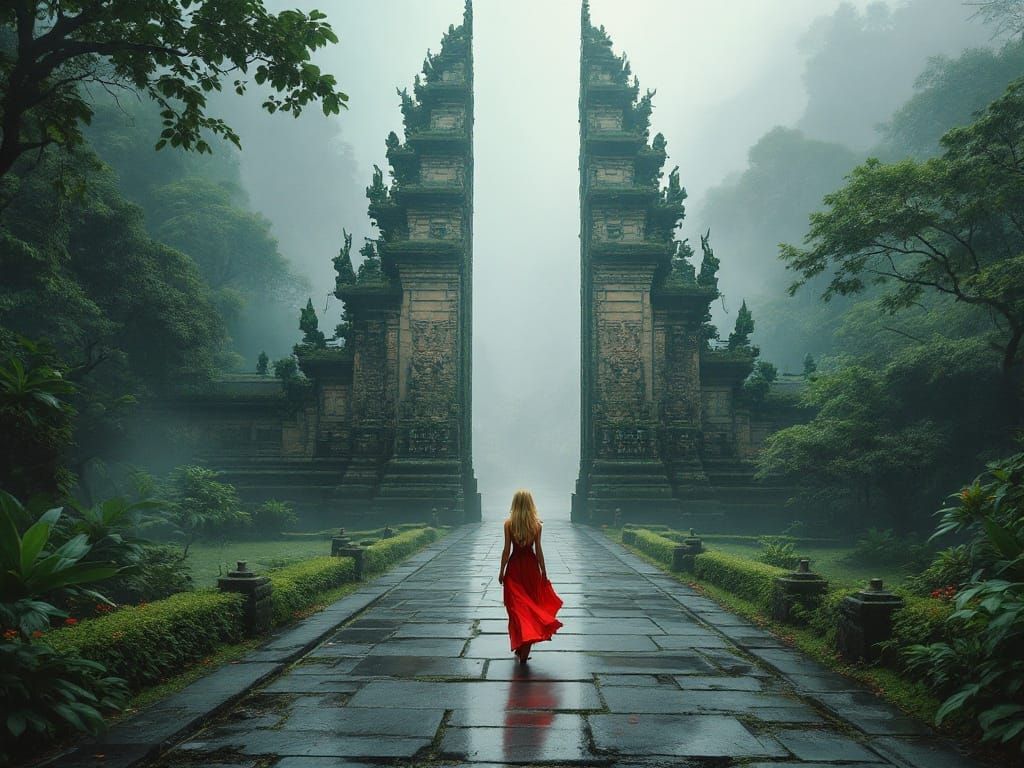 Ethereal Grandeur in Balinese Temple Gates