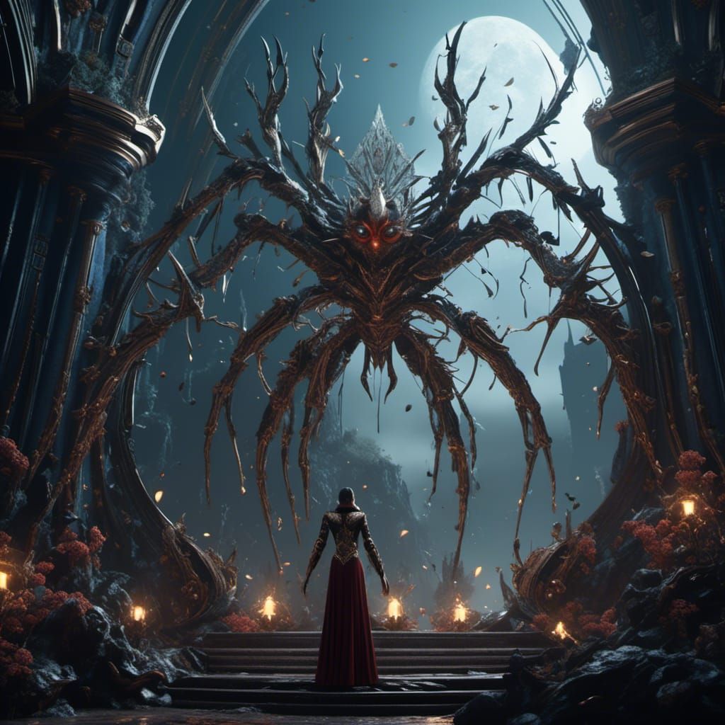 Spider God and Goddess Fantasy Concept Art