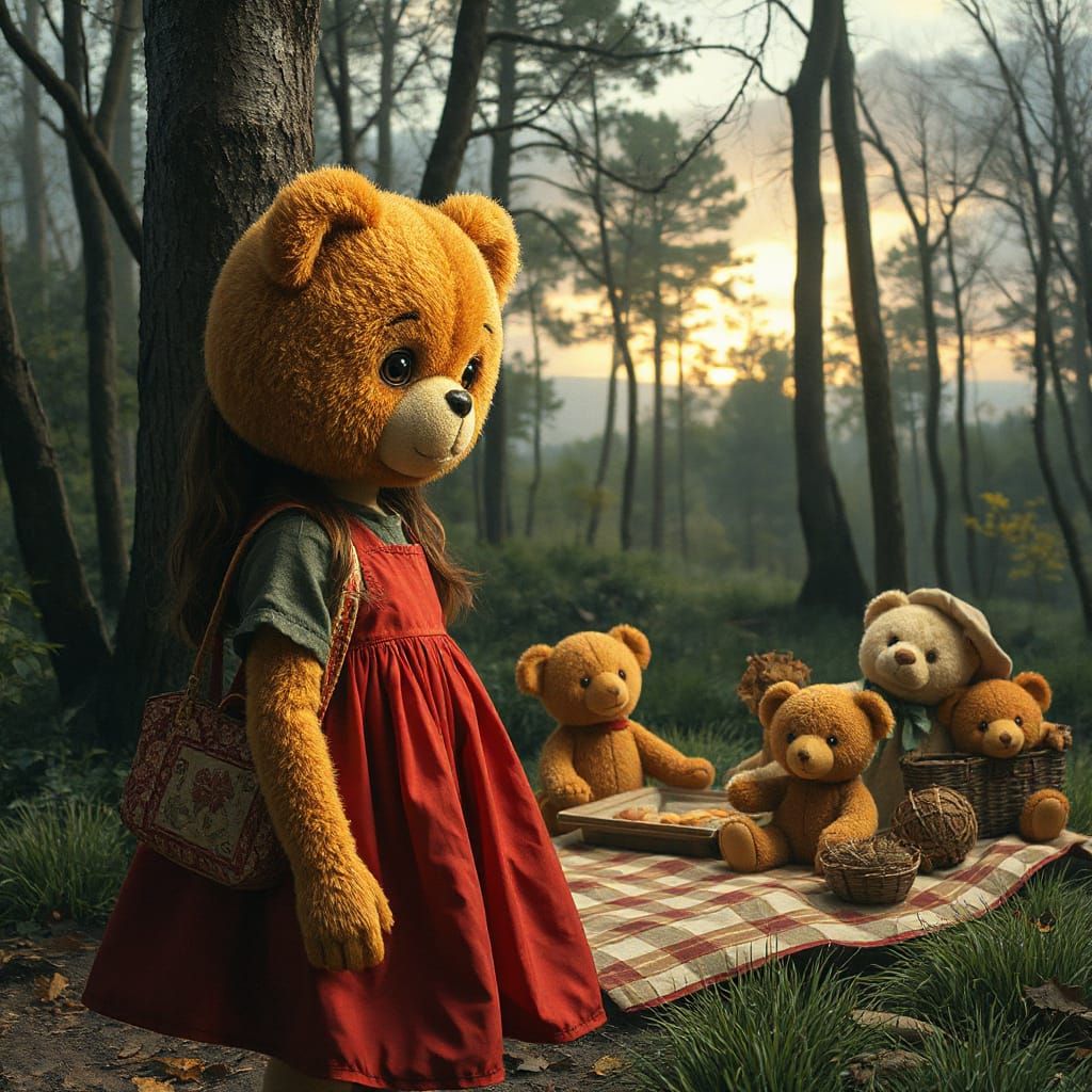 Teddy Bear Picnic with Ashley Wood Textures