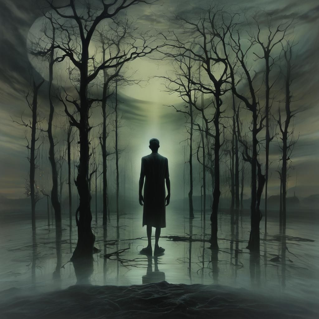 Grimdark Shadowrealm Dreamscape in Surreal Style