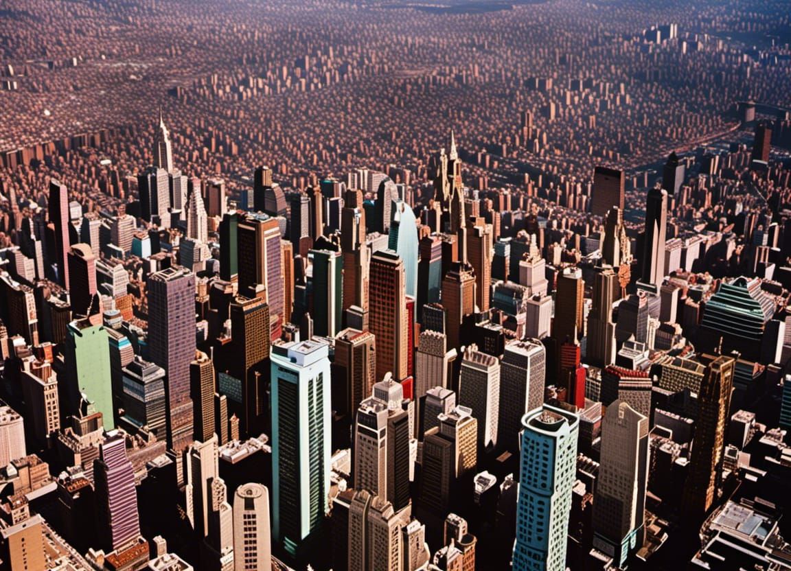 Mysterious Weirdcore Alien Cityscape, Award-Winning Photo