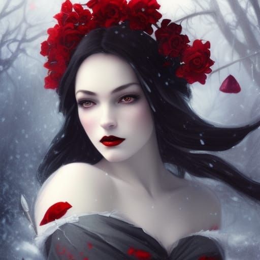 High Gothic Snow White in Moonlight