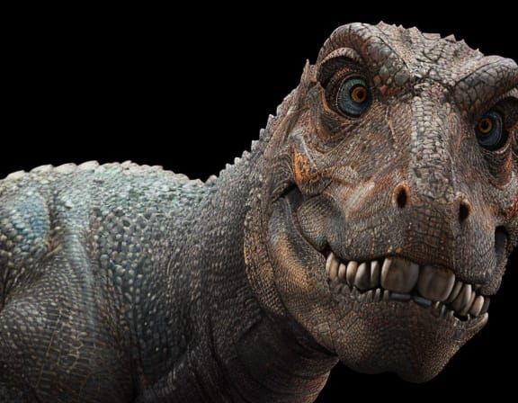 Surreal Prehistoric Encounter: A Hyper-Realistic T. Rex in A...