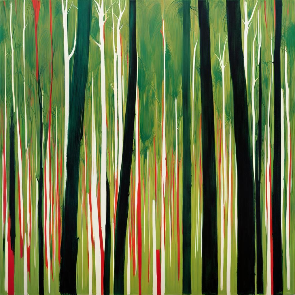 Eldritch Forest in Abstract Style