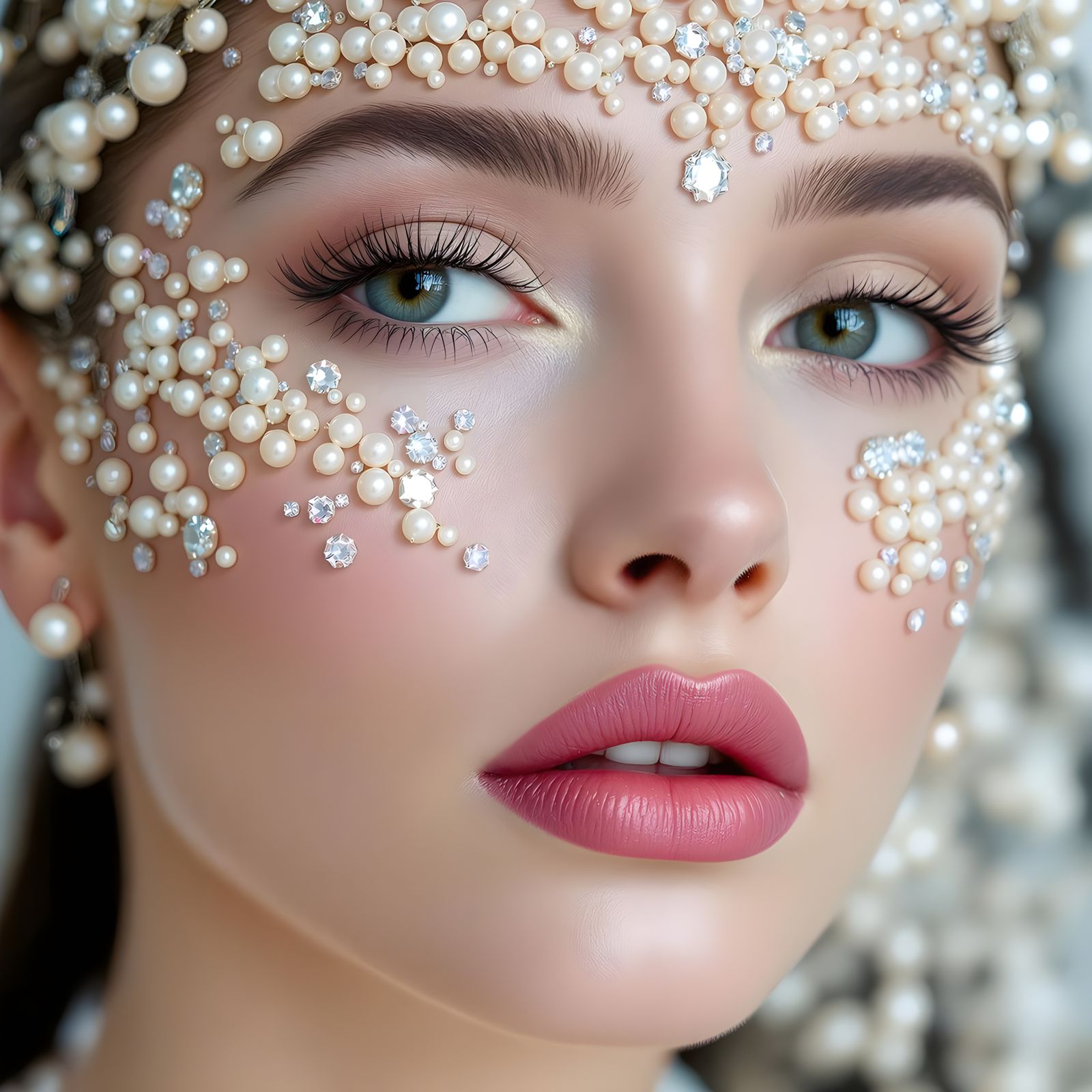 Ethereal Mermaid with Pearl Adornments