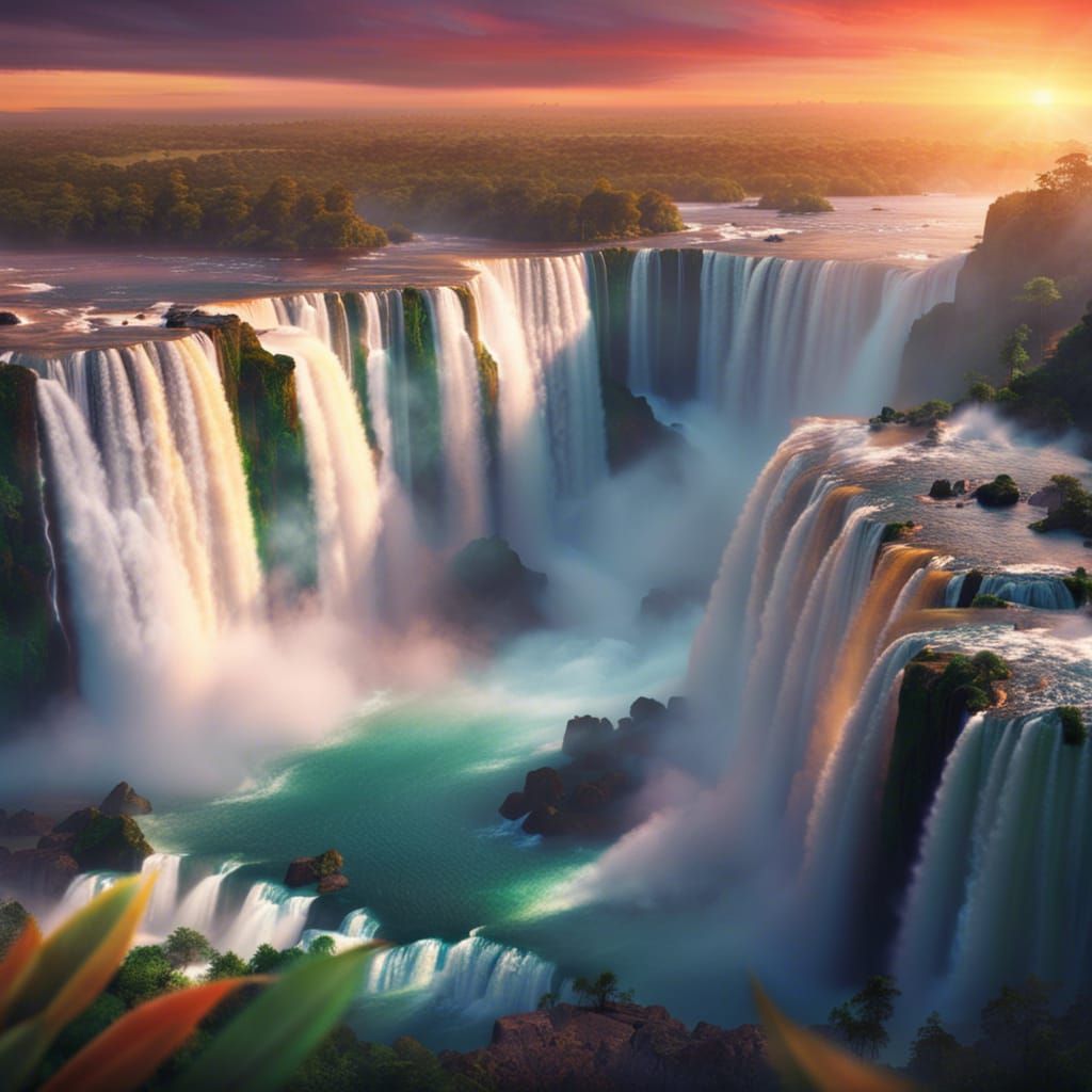Spectacular Iguazu Falls Sunset: Wildlife Photography