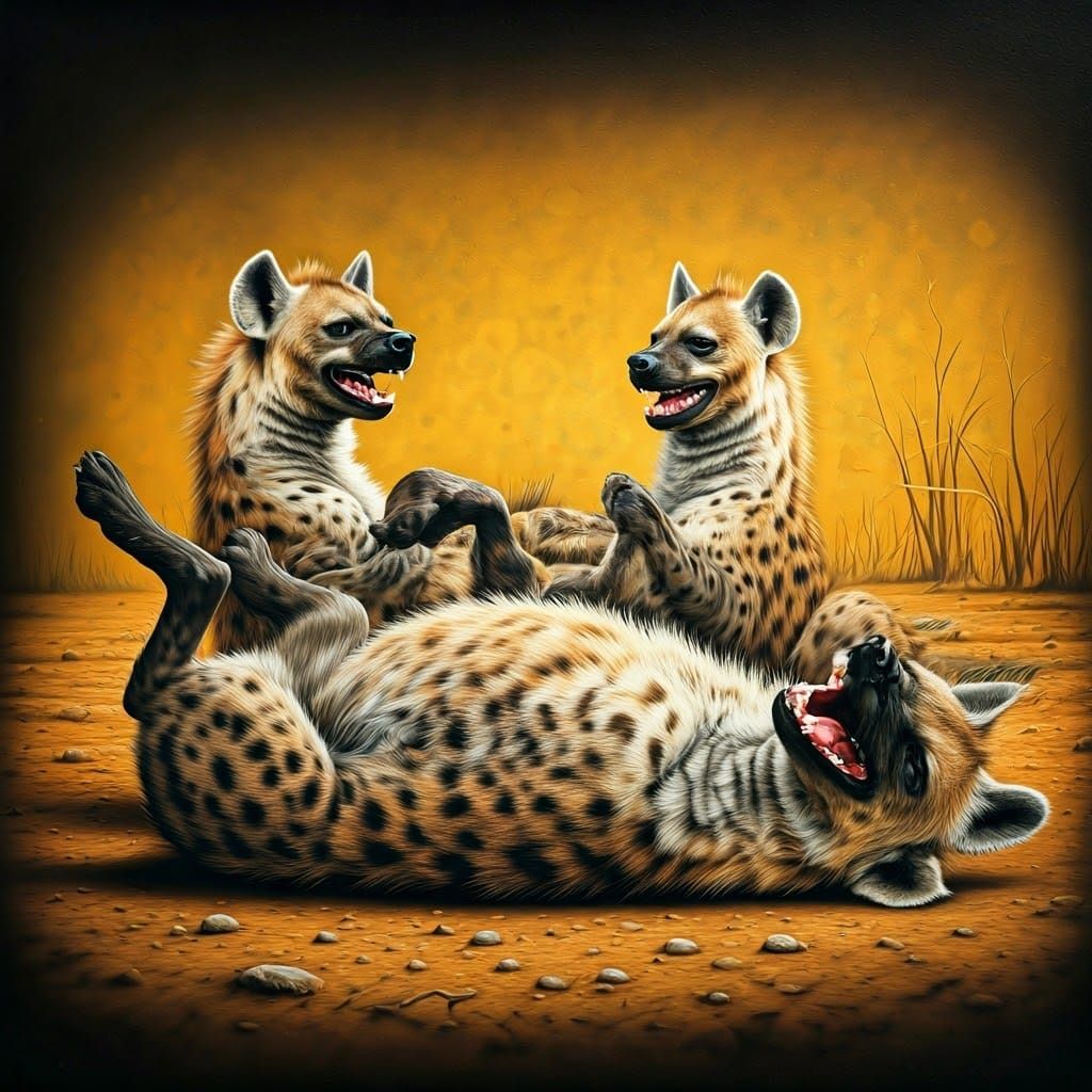 Hyenas laughing