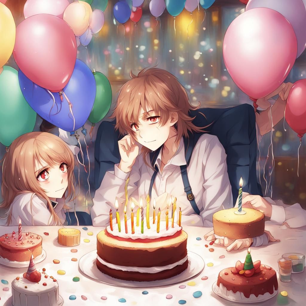 Anime Style Birthday Celebration