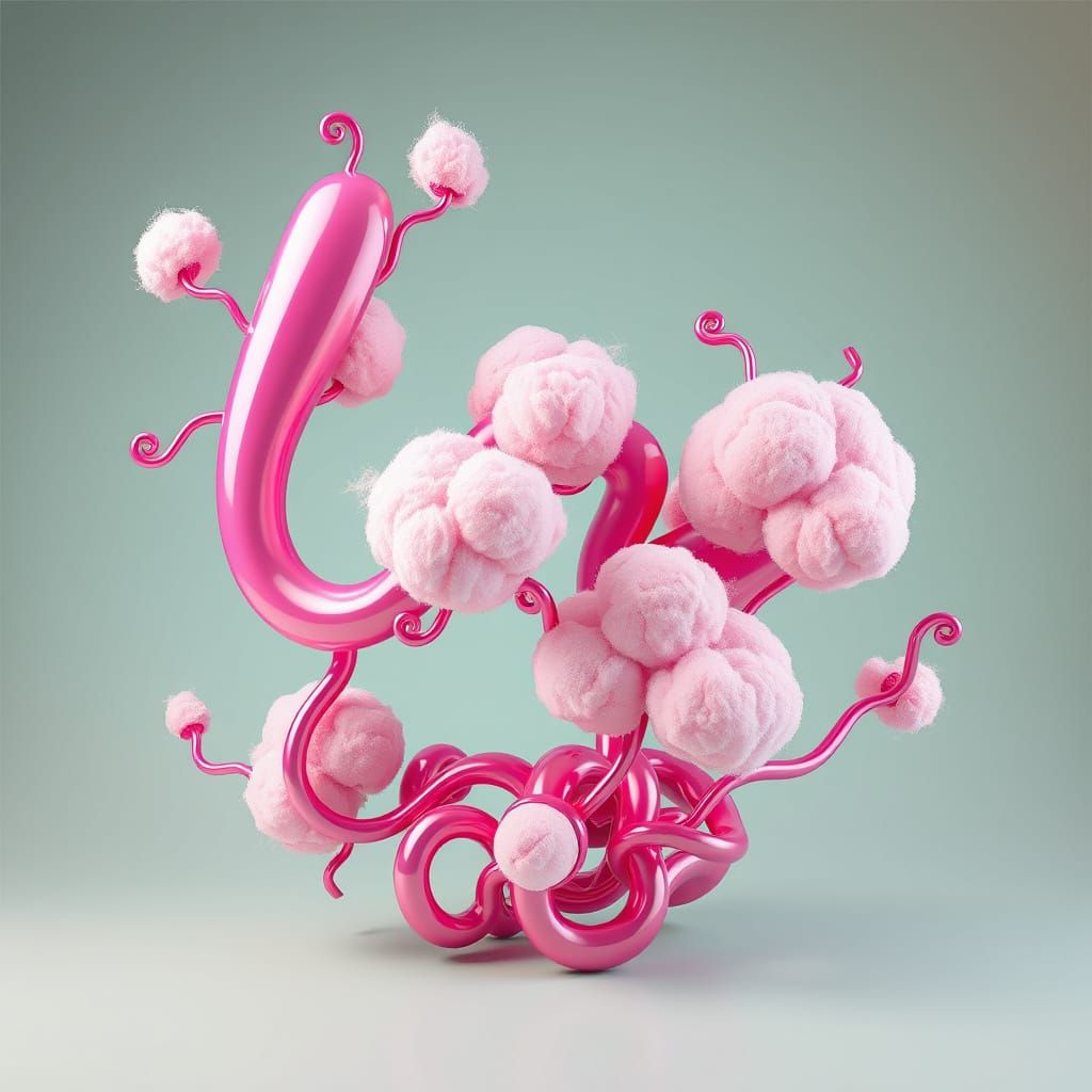 Surreal Candy Sculpture Blends Brutalist and Art Nouveau
