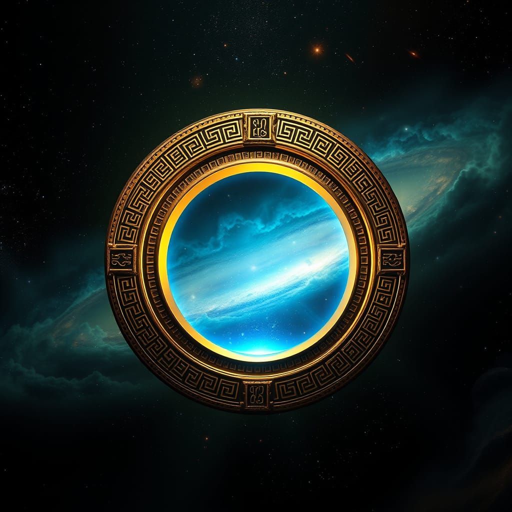 Ancient Stargate Unfolds in Cosmic Blackness