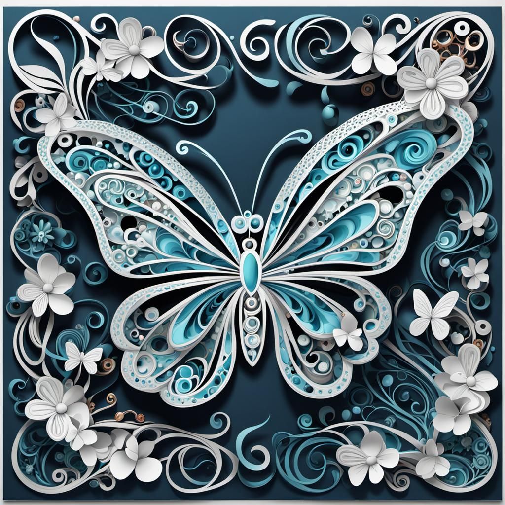 Papillon bleu