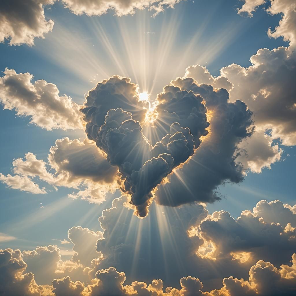 Heart Cloud in Divine Sunshine