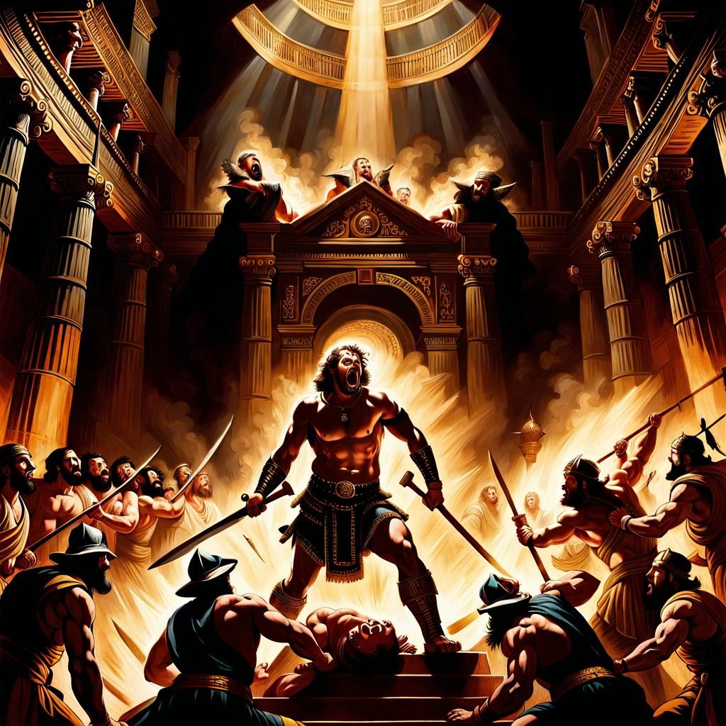 Samson Destroying the Temple