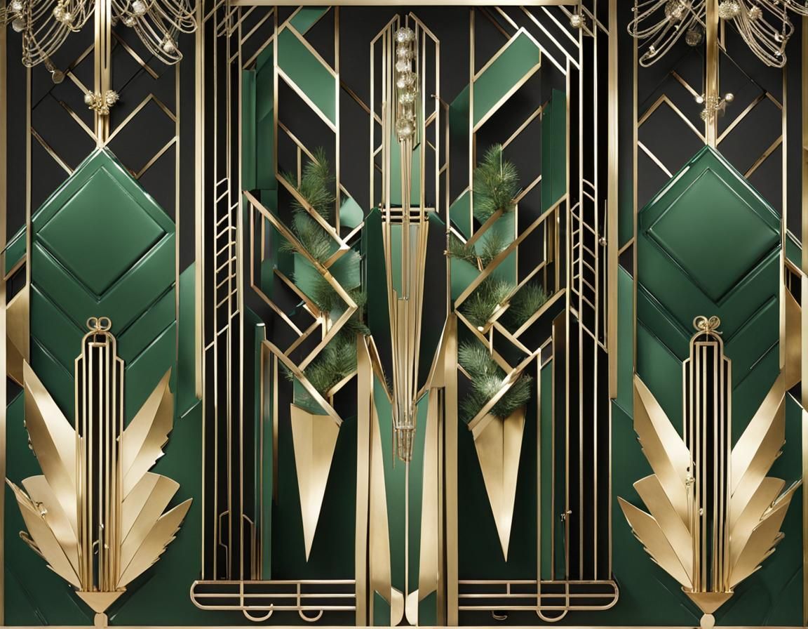 Art Deco Style Christmas Decorations