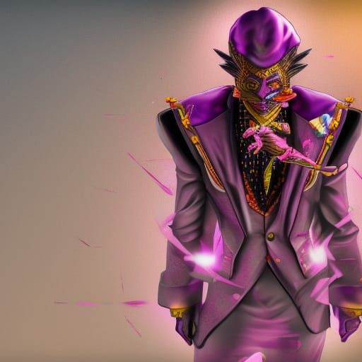 Yoshikage Kira and Killer Queen Detailed Painting