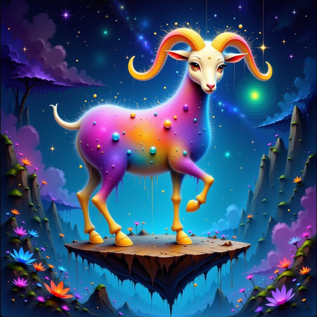 Constellation Ram on Floating Island, Ghibli Style