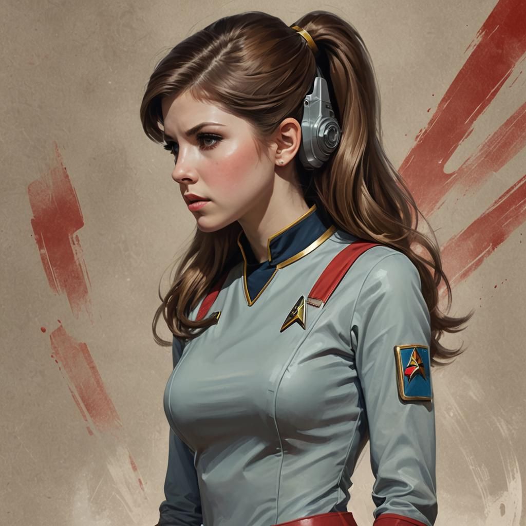 Anna Kendrick on Star Trek in 1960s Style