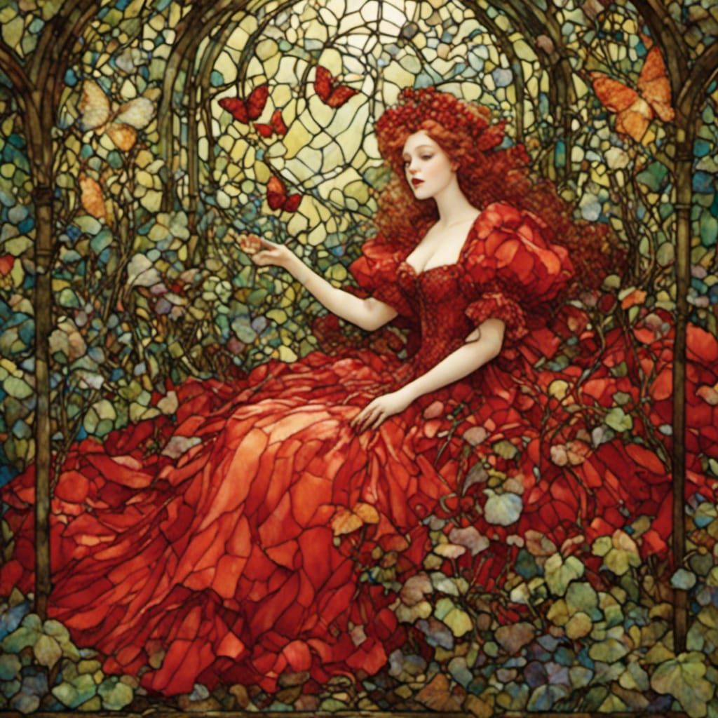 <lora:LCT:1.0> The Red Queen in Wonderland