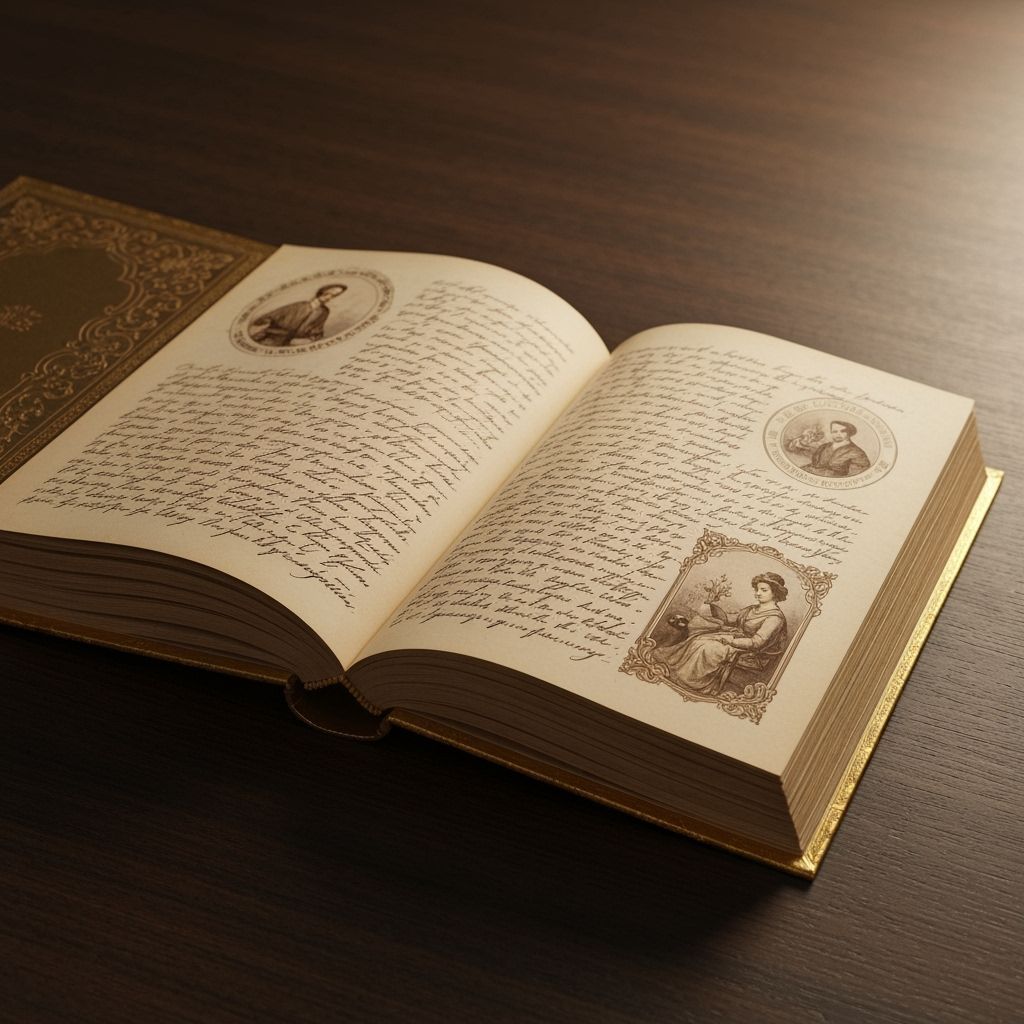 Ornate Victorian Journal with Gilded Edges