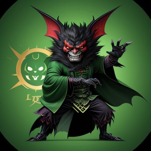 Chinese Fu Bat as Vampiric Supervillain