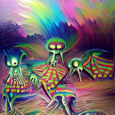 psychedelic aliens