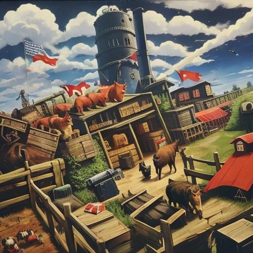 Animal Farm AI Image