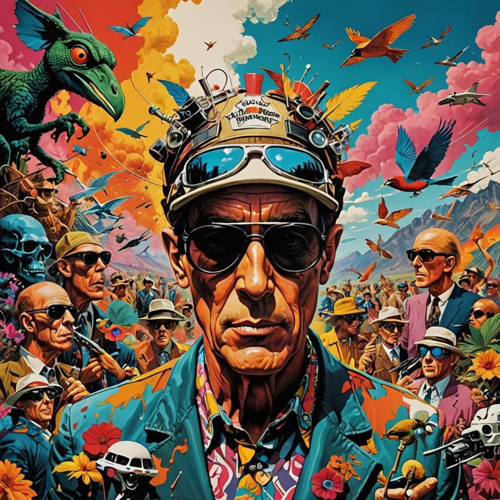 Surreal Gonzo Hallucinations in Vibrant Colors