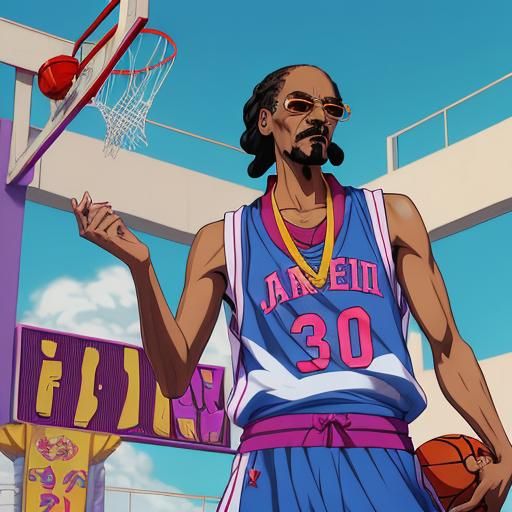 Snoop Dogg Basketball in Anime Vice City Style
