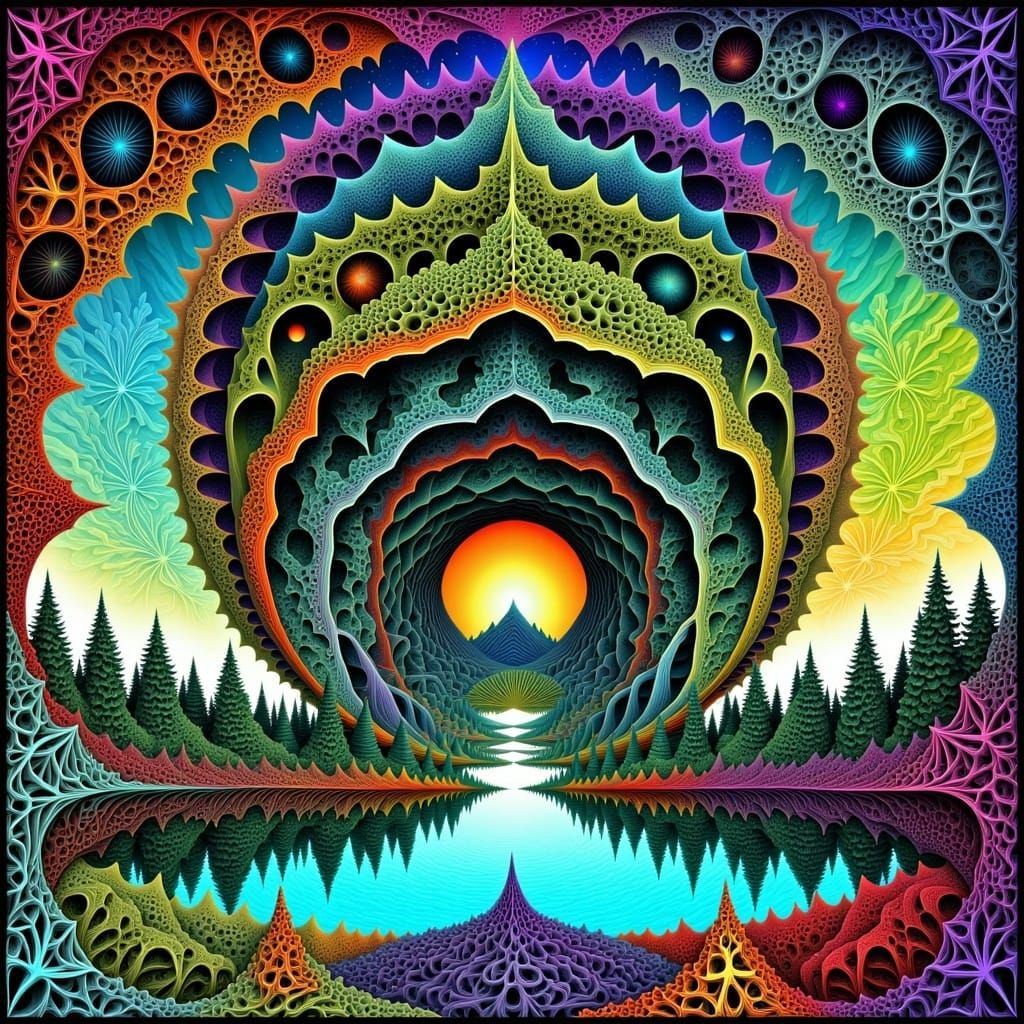 <lora:Mustra:1.0> A tunnel to another dimension